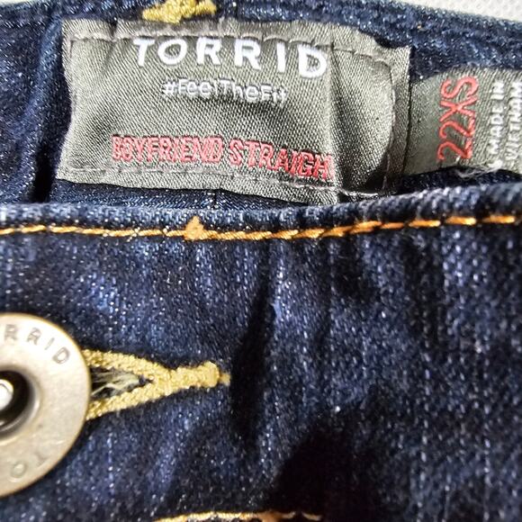 Torrid Boyfriend Straight Vintage Stretch Denim Jeans Size 22XS - Picture 5 of 9